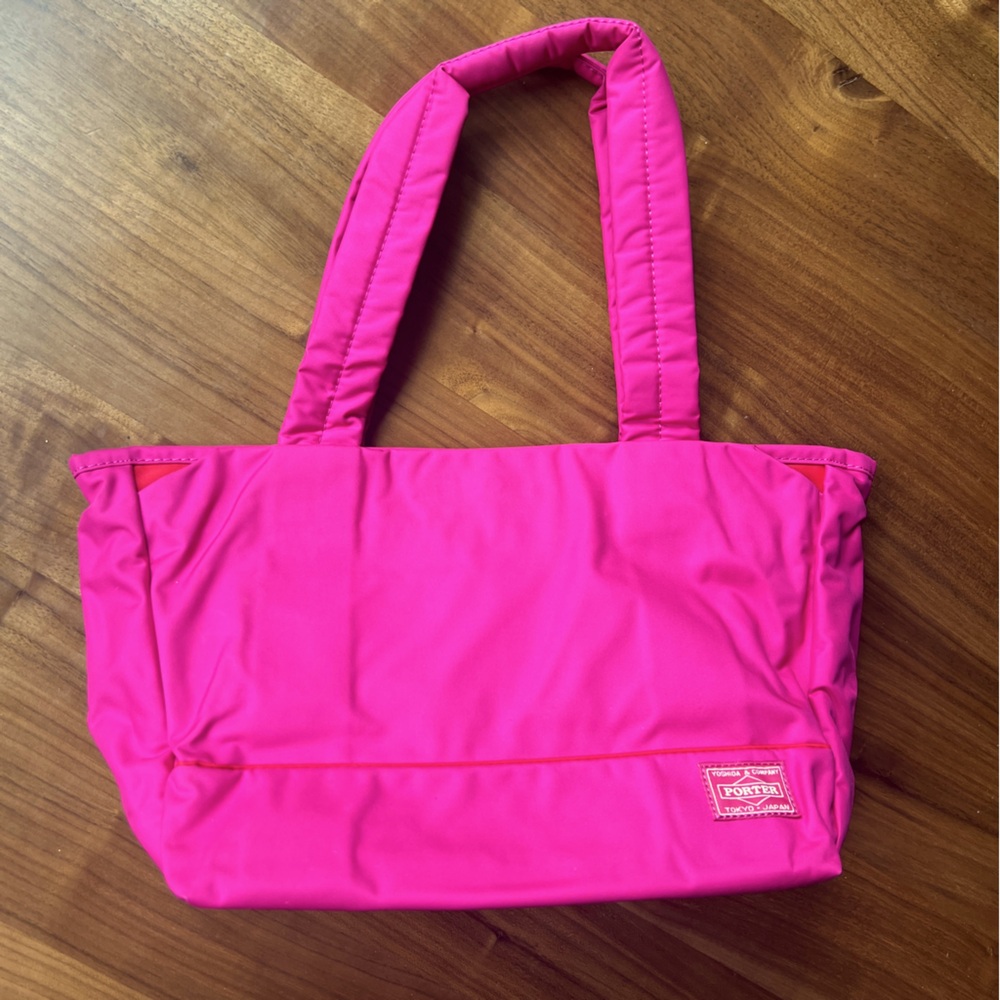 RARE_NWOT_Porter Yoshida and Co_Fuchsia padded tote